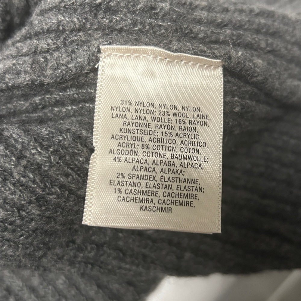 Anthropologie Charcoal Cowl Neck Sweater Dress - Picture 6 of 6